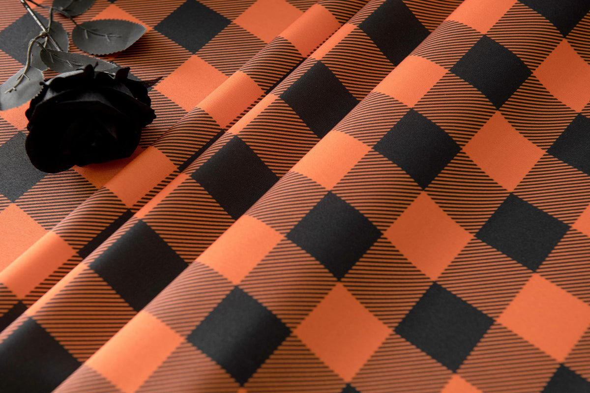 Waterproof Checkered Tablecloth Fabric