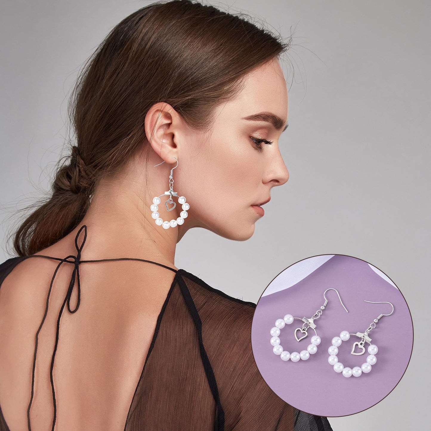 OIIKI 700pcs Hypoallergenic Earring Making Kit, Gold/Silver Plated Earring Hooks, Earring Beading Hoop, Clear Rubber Earring Backs, Jump Rings for DIY Jewelry Making, Earring Making Supplies