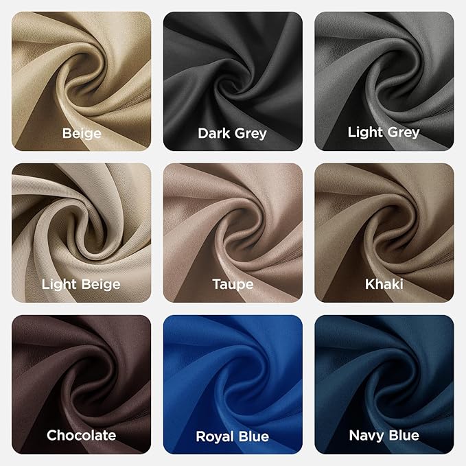 Joydeco Blackout Curtains 84 Inch Length 2 Panels Set, Thermal Insulated Long Drapes 2 Burg, Room Darkening Grommet Drapes for Living Room Bedroom Window