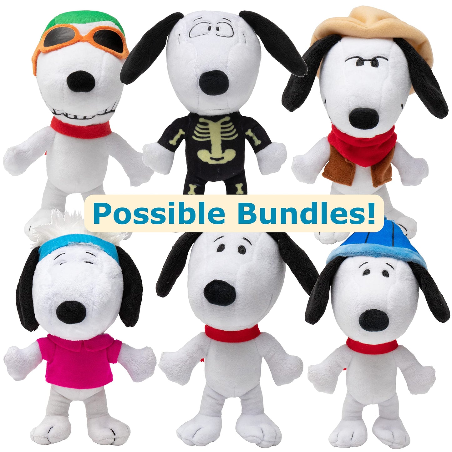JINX Official Peanuts Collectible Plush Snoopy, Excellent Plushie Toy for Toddlers & Preschool, Flying Ace