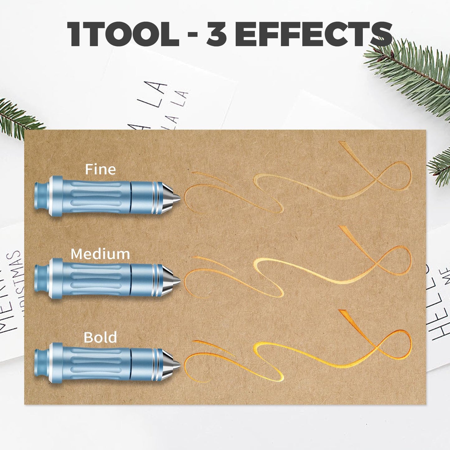 Replacement Foil Transfer Kit for Explore Air 2/Explore Air 3, 3 in 1 Foil Transfer Tool for Maker/Maker 3, Including Fine, Medium and Bold Blades and Housing