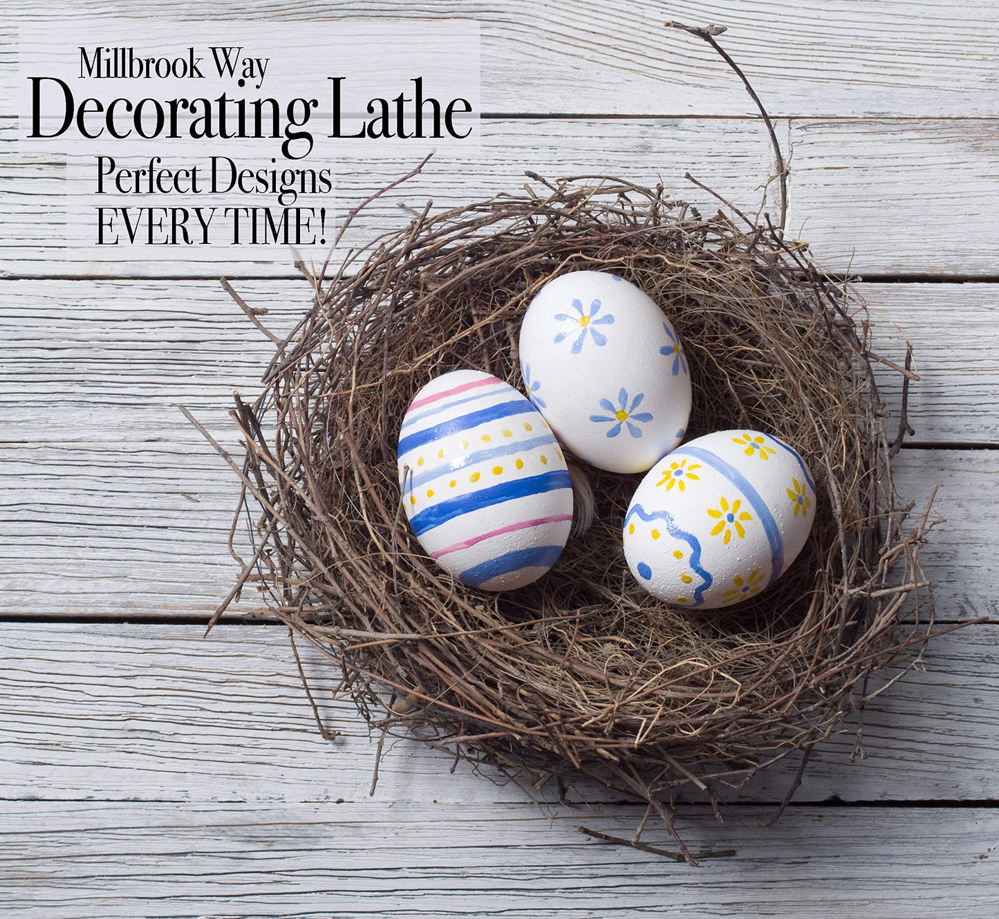 Ornament and Egg Decorating Craft Lathe for Creating Easy, Precise Easter Egg and Christmas Ornament Designs. Gentle Enough for Blown Eggs and Glass Ornaments.