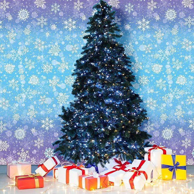 3 Pack Winter Snowflake Plastic Tablecloth Decorations, Blue and Purple Snowflake Winter Wonderland Disposable Table Cover for Christmas Holiday New Year Party Supplies Decorations, 54x108 Inch
