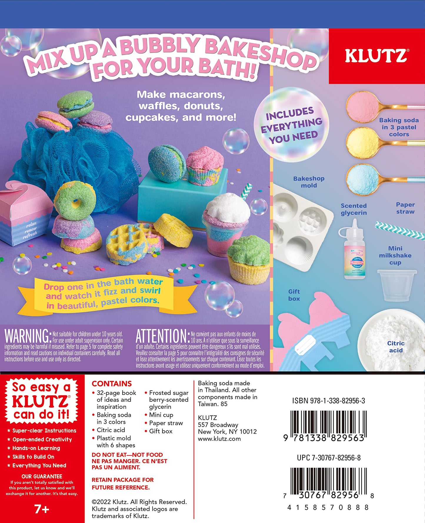 KLUTZ Bath Bomb Scented Bakery Craft Kit Small