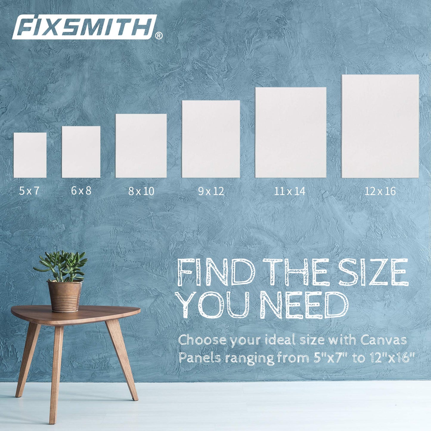 FIXSMITH Canvas Boards for Painting 5x7 Inch, Super Value 24 Pack Mini Canvases, White Blank Canvas Panels, 100% Cotton Primed, Painting Art Supplies