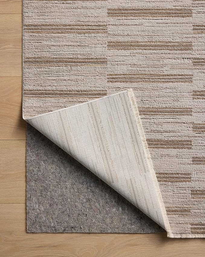 Loloi Amber Lewis Cali Collection CIL-04 Ivory/Tobacco 9'-6" x 13', .25" Pile Height, Area Rug