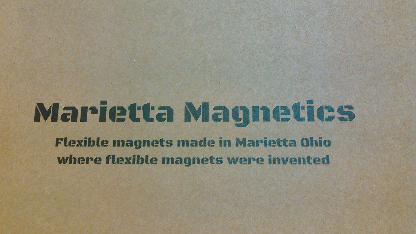 Marietta Magnetics - 25 Magnetic Sheets of 8" x 10" Adhesive (30 mil) extra thick and strong for crafts, die storage, signage
