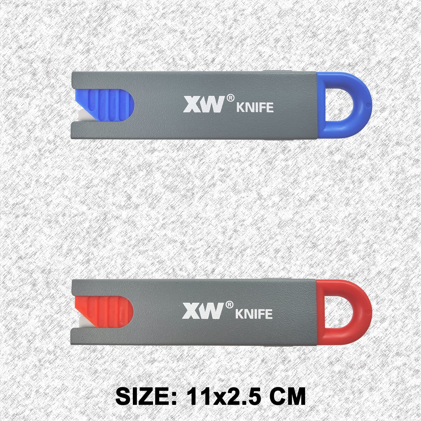 XW Handy Safety Box Cutters, Auto-retractable Razor Blade Carton Cutter for Opening Packages, 10-Pack