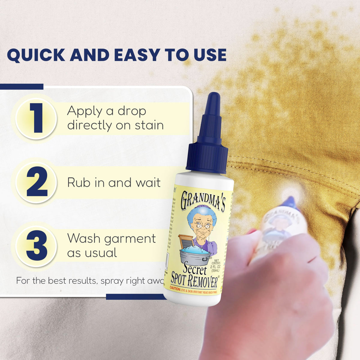 Spot Remover for Clothes (4 Fl Oz)
