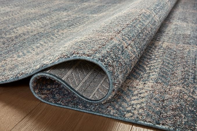 Loloi Angela Rose Ember Collection EMB-03 Blue/Beige 11'-6" x 15'-7" Area Rug