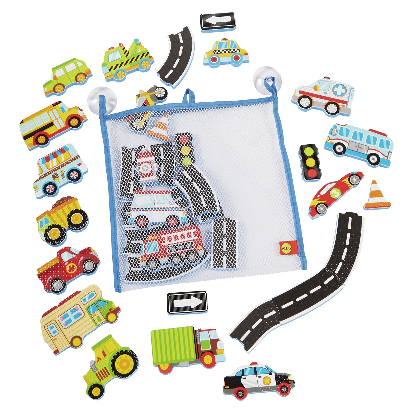 Alex Bath Beep Beep Stickers in The Tub Bath Toy Kids Bath Activity