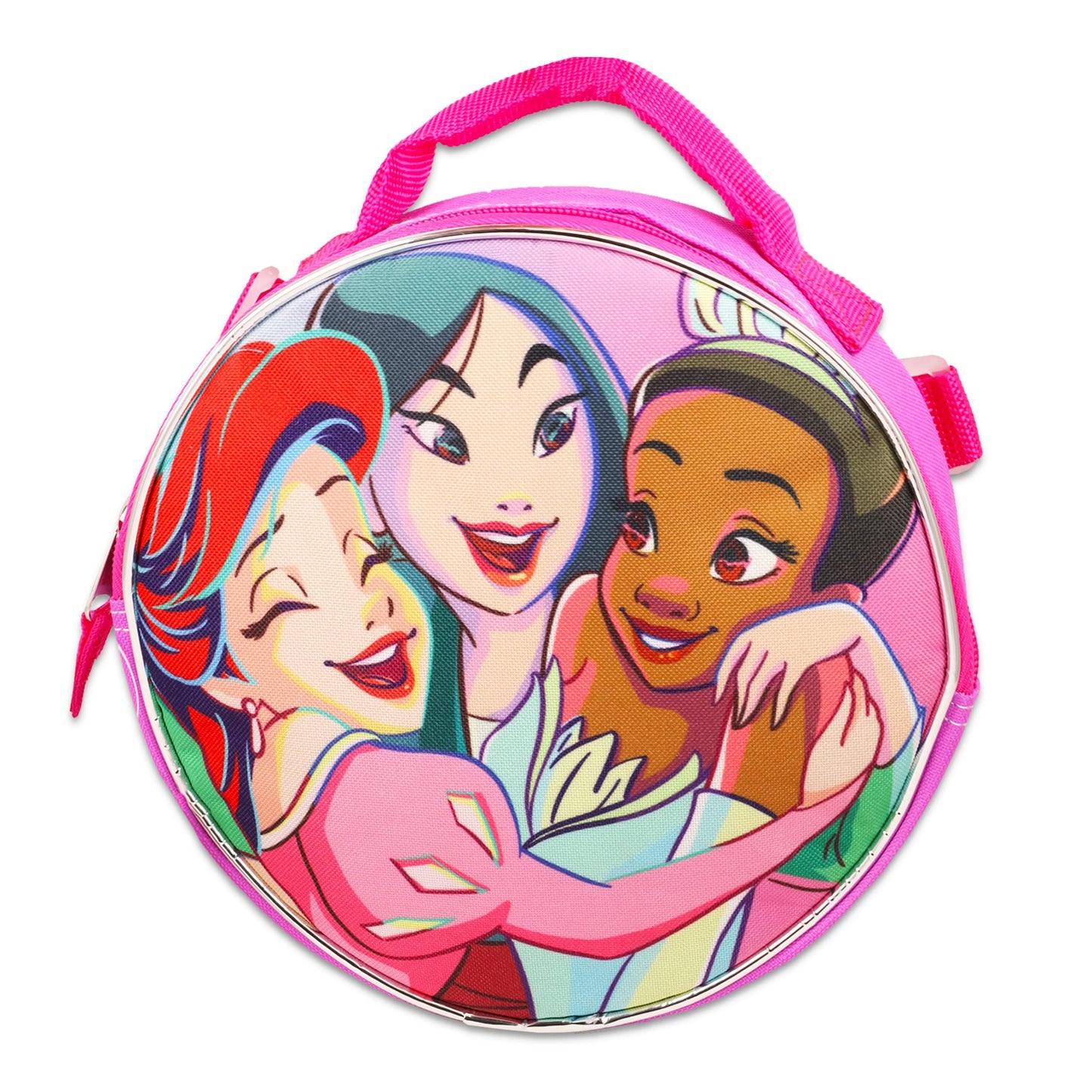Disney Princess Backpack 6 Pc Activity Bundle with 16" Backpack, Lunch Bag, Water Bottle, and More | Disney Princess School Supplies
