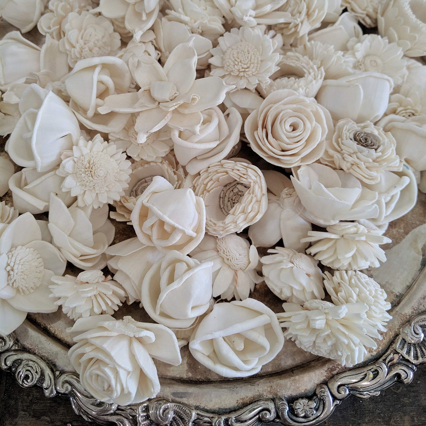 Mini Sola Wood Flower Assortment - 50 in a Set
