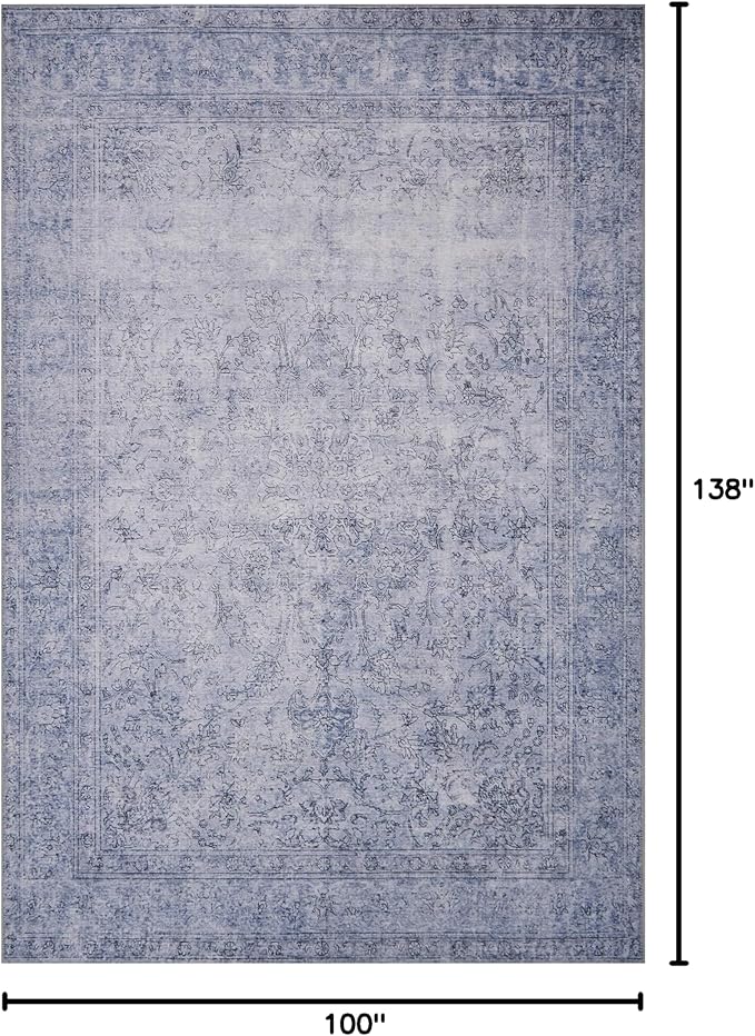 Loloi Loren Collection LQ-09 Slate 8'-4" x 11'-6" Area Rug