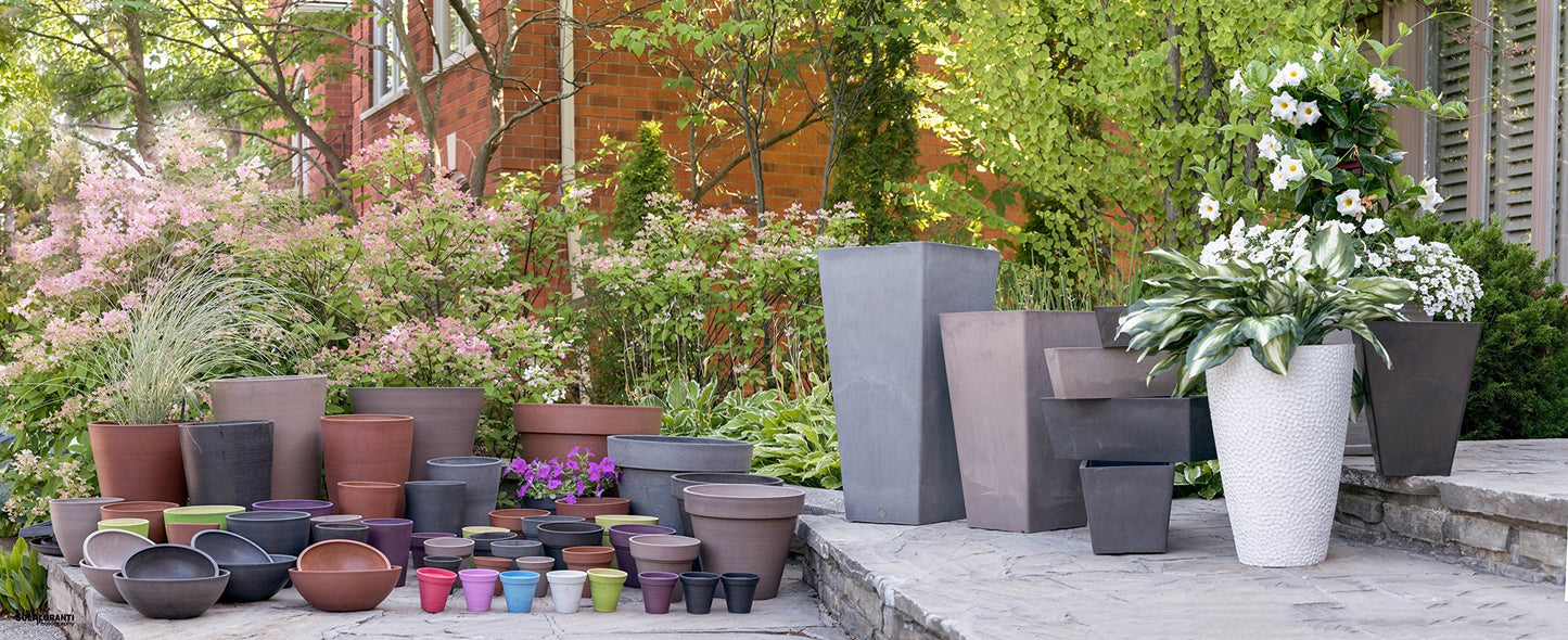 Algreen Square Planter with Water Tray