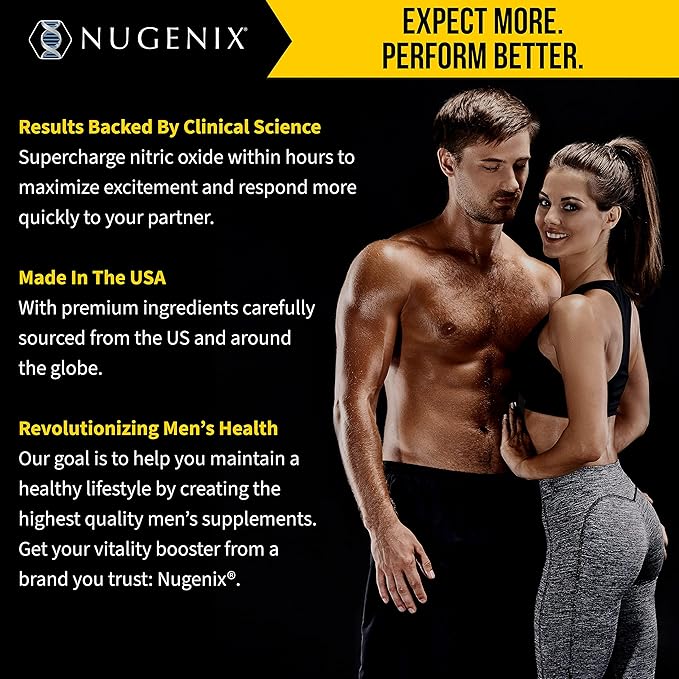 Nugenix Sexual Vitality Booster - Ultra Premium Performance Amplifier for Men - Nitric Oxide Supplement, 63 Capsules