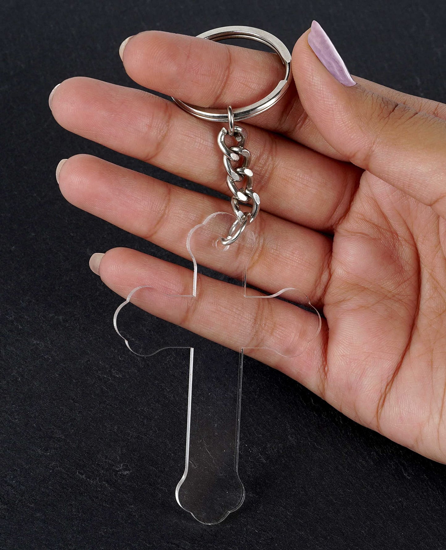 Traceease 3" inches Cross Shape with Hole Clear Acrylic Ornament Blank Transparent Keychain Pendantsfor DIY Crafts Projects - Pack of 25, 3mm Thickness - OL
