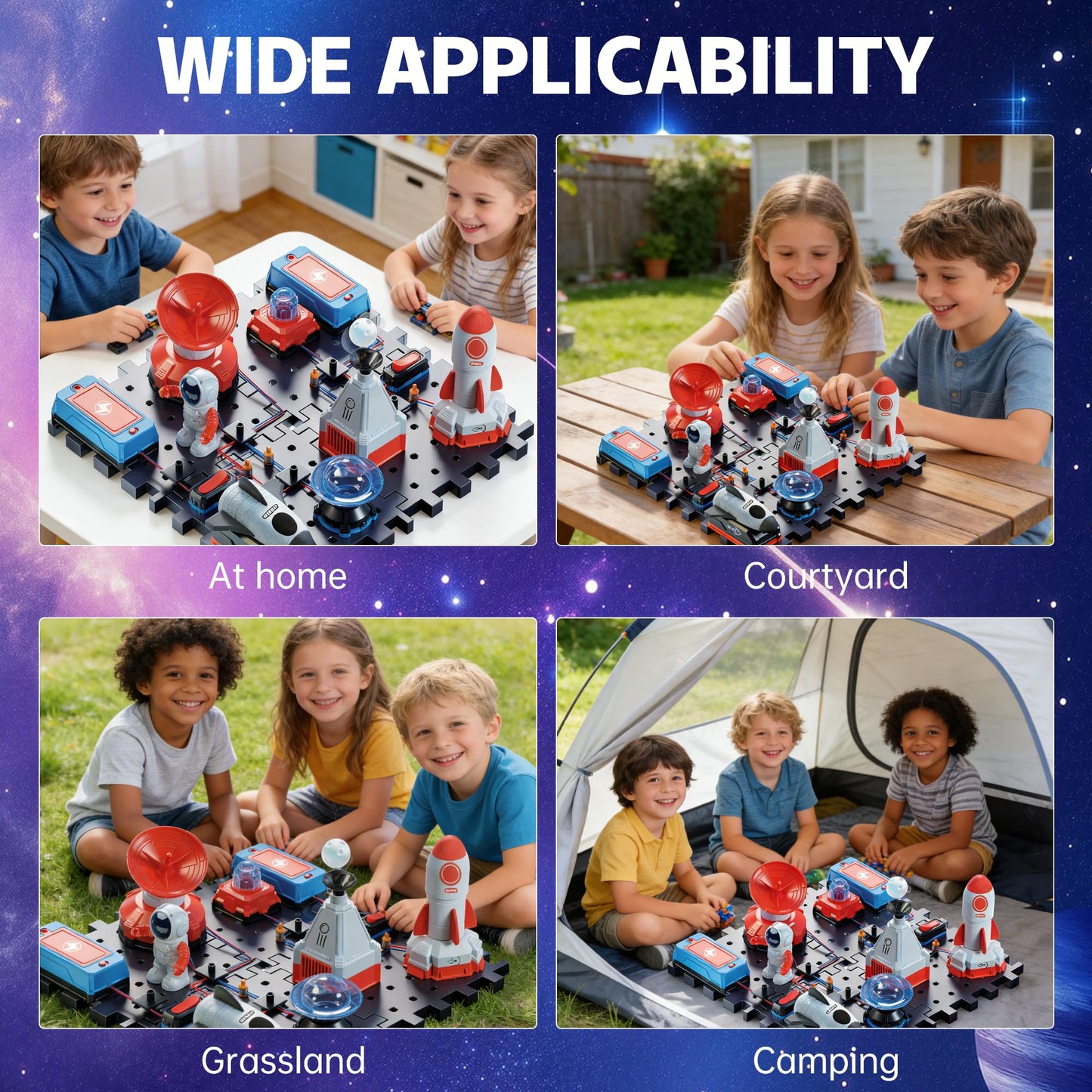 STEM Circuit Kit for Kids Ages 6+, 32PCS Electronics Exploration Kit with 150+ Creative Projects for Home & School Learning, Educational Physics Science Toy Gift for Boys Girls
