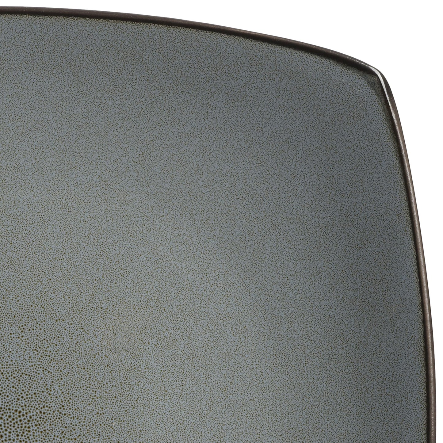 Gibson Elite Soho Lounge Square Reactive Glaze Stoneware Dinnerware Set, Service for 4 (16pc), Eclipse