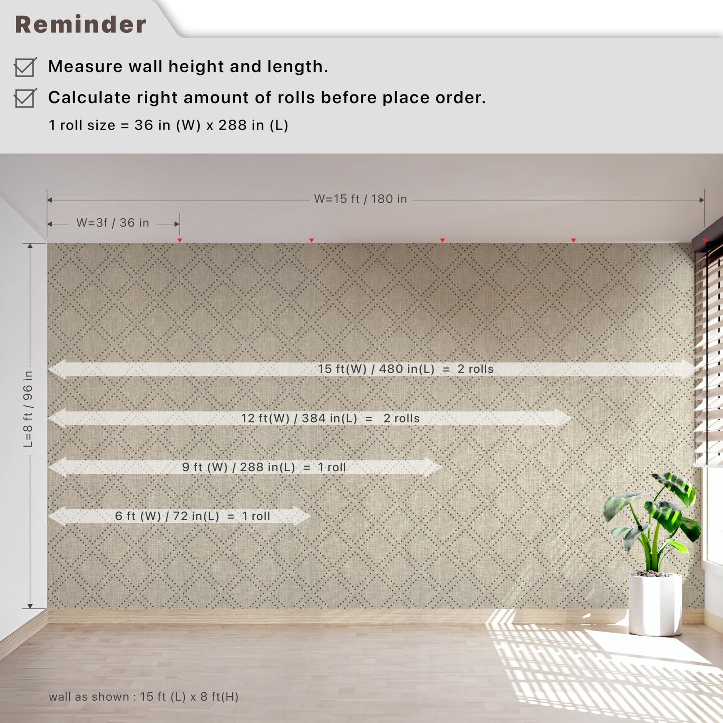 Ansehan Hand-Crafted Wallcovering HA3002 Droplets 36" W x8 Yard L Textured, Modern, Non Prepasted Natural Home Décor for Living Sapce, Beige, Light Wheat/Grey Brown