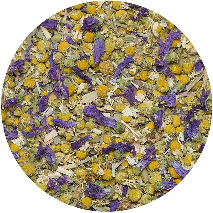 Tiesta Tea - Lavender Chamomile Herbal Tea, Loose Leaf, Calming Blend with Chamomile and Lavender, Caffeine-Free Herbal, Great for Hot or Iced Brews, Resealable Bulk Pouch, 200 Cups, 8 Ounce