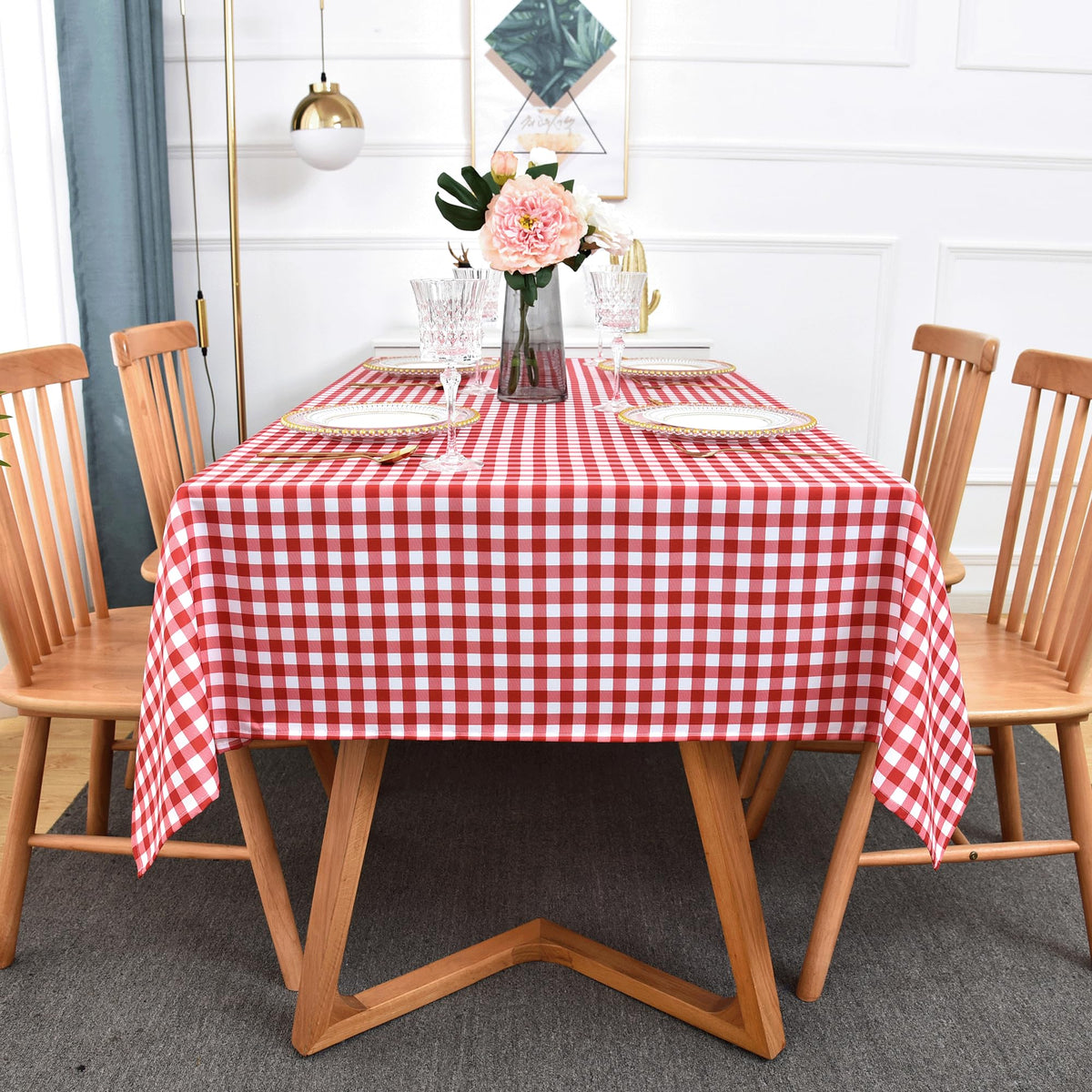 Classic Gingham Buffalo Tablecloth Fabric