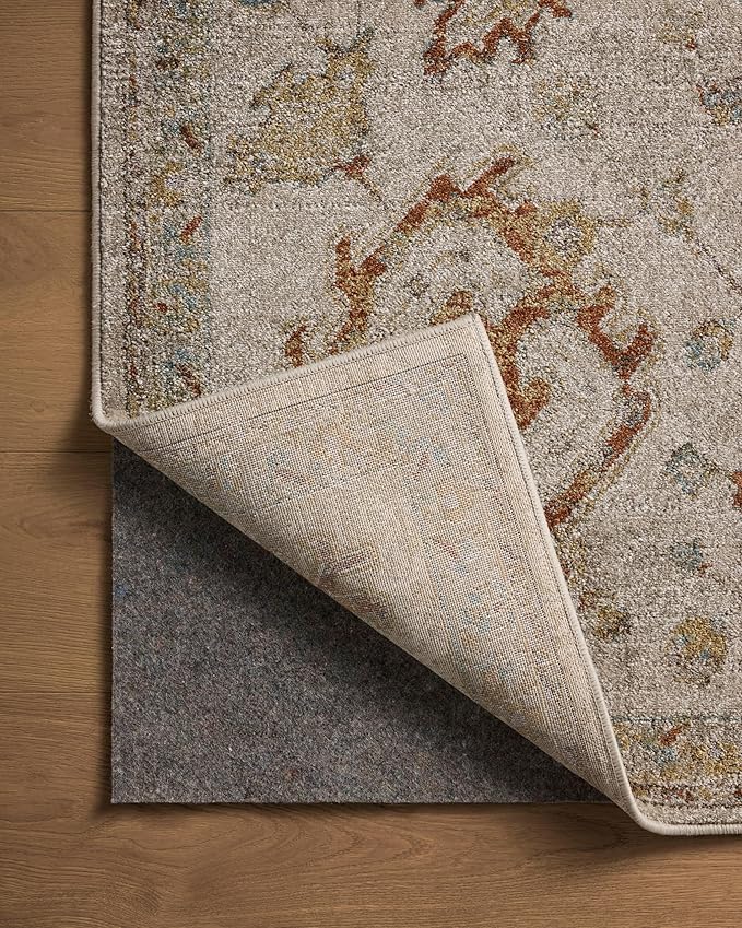 Loloi Magnolia Home by Joanna Gaines Mona Collection MOA-02 Oatmeal/Multi 3'-7" x 5'-7" Accent Rug