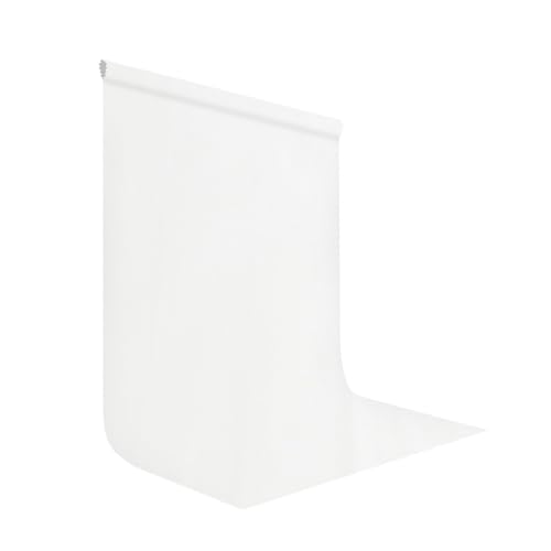White Screen Backdrop for Photography 6x9ft Zoom Meeting, Game Live Steaming Photo Studio Shooting Props High Density Fabric Background - color: White, size: 6X9ft