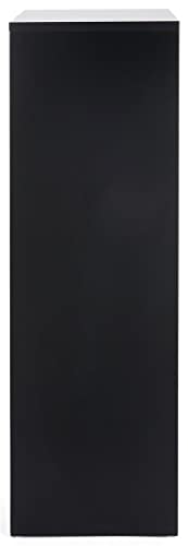 Displays2go, Laminated Gallery Display Cube, Particle Board, Melamine Construction – Black (WDCUBEBLK4) - color: Black, size: 42"H