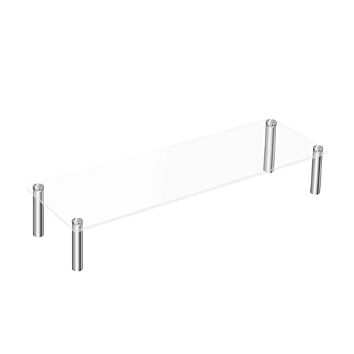 Acrylic Riser, Display Stand Clear Shelf for Cupcake Food Desserts Holder Cosmetic Products Tabletop Use and More (Small) - size: 1-Piece