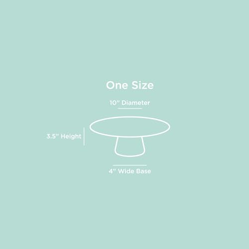 The Cake Stand – 10 Inch Gloss Ceramic Pedestal Cake Stand, Modern Footed Dessert Stand for Cakes, Cupcakes, Cookies & More (Rose) - color: Rose