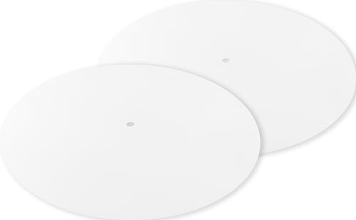 GOSO 2 PCS Round White Acrylic Lampshades Diffuser 15.5" Diameter with 3/8" Center Hole- Lampshades for Table Lamps Pendants Light Lampshade Fits 16-19" Openings Frosted Frosted Diffuser Lamp Shades - size: 15.5*15.5 inch-2 pcs