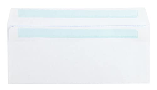 Quality Park #8 5/8 Security Envelopes, Double Window, Self Seal Envelopes for Invoices/Statements, 3-5/8" x 8-5/8", 24 lb White, 500/Box (QUA24539)