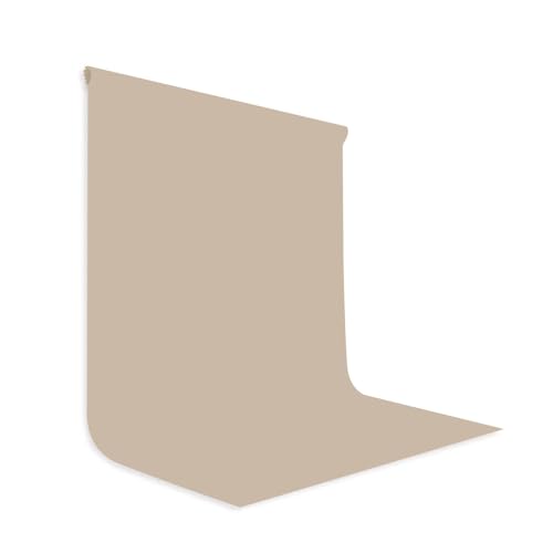 Large Screen Backdrop 10x10FT Beige Background Cloth Photo Studio Shooting Props - color: Beige, size: 10X10ft