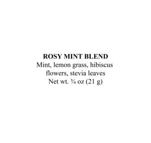 Smoke Camp Crafts Herbal Tea Blend - Rosy Mint Blend, 1 oz (28 g) - Valentine's Day, Lover's Tea