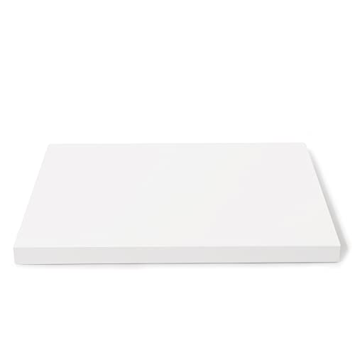 Oirlv Solid Wood Minimalism Style Jewelry Display Stand Showcase Jewelry Organizer Square Holder White Display Stand Riser (SM05206) - color: SM05206