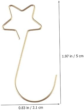 Cabilock 100pcs Christmas Ornament Hooks for Tree Decorations Bauble Hangers for Xmas Stockings and Daily Use No Punch Required