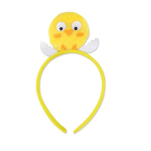 Chicken Rabbits Ears Hairband Photo Props Easters Hair Hoop Headband Party Headpiece Fun Headbands for Music Festival - style: Cracked chicken model