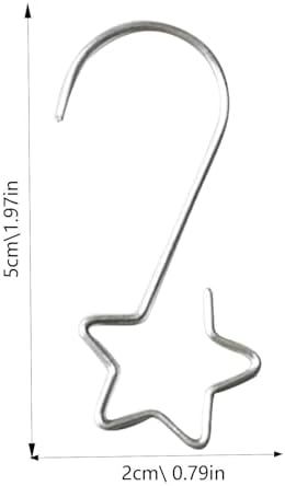Star/S Shaped Ornament Hooks - Versatile 20-Count Pack for Holiday Decorating | Crafted from Steel Wire | Easy to Bend for Custom Angles | Reliable Hangers for Door, Wall, and Festive Party
