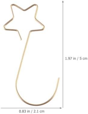 GANAZONO Star Ornament Hangers Steel Stainless, 100pcs Hooks Christmas