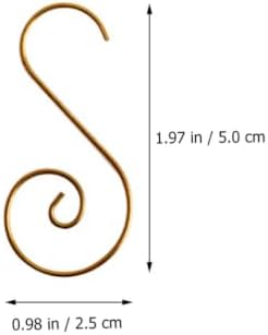 FENICAL 80pcs Christmas Ornament Hook Creative Metal Hanger