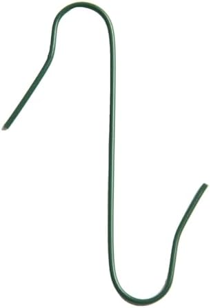 100PCS Christmas Tree Hooks Metal S-Shaped Ornament Hangers for Bauble Hanging Decoration Wires Green Gold Silver 4cm(Green)