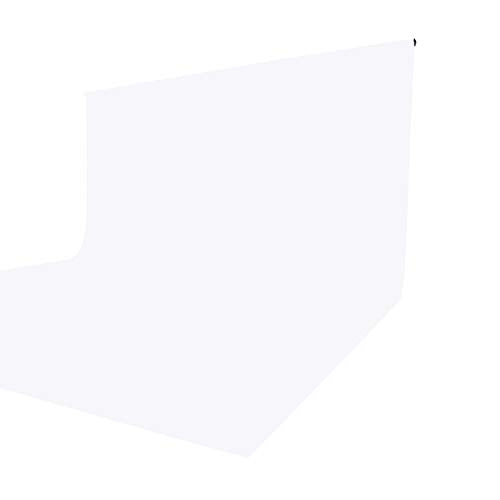 ISSUNTEX 5X7 ft Background Muslin Backdrop, Photo Studio, Collapsible High Density Screen for Video Photography and Television-White - color: White, size: 5X7 ft