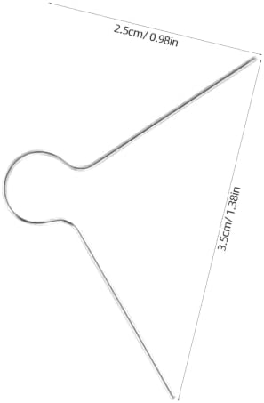 300pcs Metal Hooks for Christmas Ornament Cap, V Shape Spring