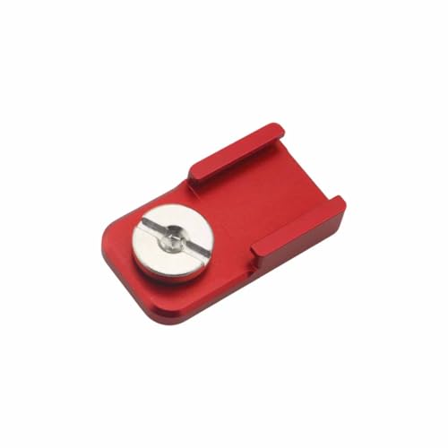 Red Universal Camera Cold Shoe Plate DSLR Camera Accessories Photography External Microphone Flash Cold Shoe Mount Adapter
