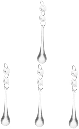 jojofuny 4pcs Crystal Charm Curtain Wedding Crystal Lamp Pendant for Lamps DIY Decor