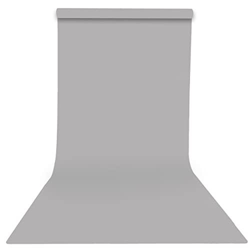Seamless Photogrphy Background Paper, Paper Backdrop Roll for Photoshoot, 53" x16', Pursuit Grey - color: Pursuit Grey, size: 53"x16'