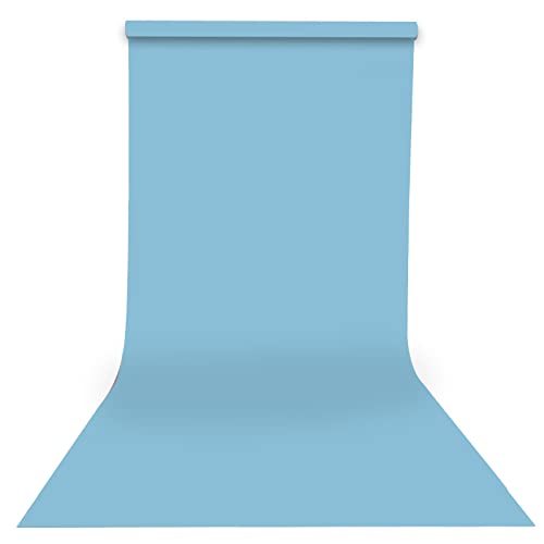 Seamless Photography Photo Backdrop Background Paper Roll for Photoshoot 53 inches Wide x 16 feet Long, Lite Blue - color: Lite Blue, size: 53"x16'
