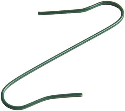 100PCS Christmas Tree Hooks Metal S-Shaped Ornament Hangers for Bauble Hanging Decoration Wires Green Gold Silver 4cm(Green)