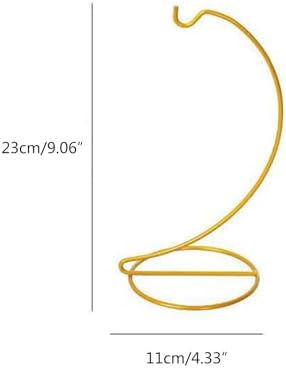 Iron Hook Sturdy Glass Ball Holder Christmas Plant Hanging Hooks Shaped Iron Bracket Ornament Stand Glass Collectors